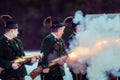 Celebratory gunfire performed by the shooters from the Association of the DÃÂ´Ischler .marksmansguild