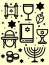 Celebratory Hanukkah Items Royalty Free Stock Photo