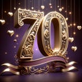 Majestic Platinum Jubilee 70th Anniversary in Gold