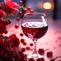 Celebratory Wine Glasses for Romantic Themes