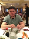 Celebrities Boxing Promoter Dmitriy Salita At Cafe Renaissance