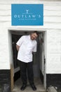 Celebrity Chef Nathan Outlaw at The Fish Kitchen, Port Isaac, Cornwall