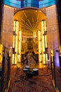 Celebrity Cruise Ship Lobby With Drums