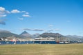 The Celebrity Infinity cruise ship at the Port of Ushuaia.