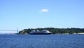 Celebrity Millennium Cruise Ship past the famous Stanley Park in Vancouver for a seven-day Alaska cruise vacation.