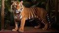 Celebrity-style Tiger Portrait: Majestic Harpia Harpyja In Brazilian Zoo