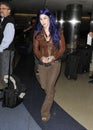 Celebrity tattooist Kat Von D at LAX