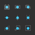 celender , credit card , music , graph , user interface icons ,