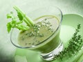 Celery cream soup with thymus