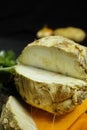 Celery root - wedges celeriac, source of vitamine, fresh healthy Royalty Free Stock Photo