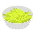 Celery salad icon, isometric style