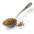 Celery seed spoon isolated on transparent background Royalty Free Stock Photo