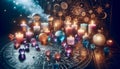 A celestial astrology altar, Ai generated image Royalty Free Stock Photo