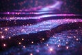 Celestial Ballet: Stars Whirl in Night\'s Embrace. Concept Fantasy Dance, Starlit Stage, Ethereal