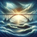 Celestial Bridge Sunset Royalty Free Stock Photo
