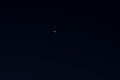 Celestial conjunction of Moon and Venus Royalty Free Stock Photo