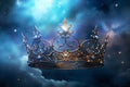 Celestial Crown Fantasy Sky Night gazing Royalty Free Stock Photo