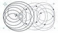 Celestial Dance: Abstract Orbital Patterns Revealing Cosmic Motion, vector design Generative AI Royalty Free Stock Photo