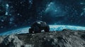 Celestial Expedition: Moon Rover Roaming Lunar Landscapes