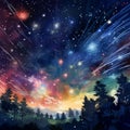 Celestial Fireworks: Explosive Meteor Shower