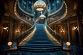 Celestial Magical infinite staircase. Generate Ai Royalty Free Stock Photo