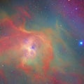 1443 Celestial Nebula: A mesmerizing and celestial background featuring a nebula with swirling gases, cosmic dust, and a celesti