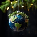 Celestial Ornaments: Earth Adorning a Cosmic Christmas Tree