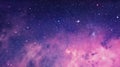 A celestial panorama of the pink galaxy with a twinkling stars, Generative AI