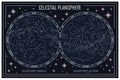 Celestial planisphere Royalty Free Stock Photo
