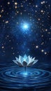 Celestial Radiance The Glow of the Universe, Spinning Lotus Energy Flowing Light Motion, Futuristic Blueprint The Art of Glowing