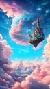 Celestial Reverie: The Enchanting Sky Realm Royalty Free Stock Photo