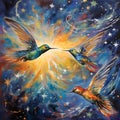 Celestial Soaring: Birds in Flight