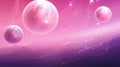 celestial space pink background