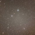 1574 Celestial Star Cluster: A celestial and captivating background featuring a cluster of stars in the night sky, forming beaut