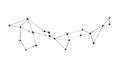 Celestial Star Constellation Network Abstract Outline, vector design Generative AI Royalty Free Stock Photo