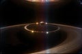 Celestial Symphony Captivating Views of Planetary Rings.AI Generated