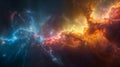 Celestial Tapestry: A Breathtaking Look at a Colorful Nebula Background