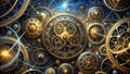 Celestial Time Weaver: A Clock Web of Cosmic Threads Generative AI
