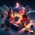 Celestial Treasures: Christmas Gifts and Decorations That Shine Bright AI Generative By Christmas ai