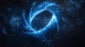 Celestial Vortex A Glowing Blue Nebula In Space Royalty Free Stock Photo