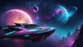 celestial voyage: spacecraft-inspired transformation. generative ai