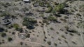 Celia`s Gardens in Quartzsite, Arizona, video from the air