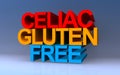 celiac gluten free on blue