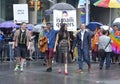 Celina Jaitly in Toronto's 35th annual Pride parade Royalty Free Stock Photo