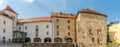 Panoramic view at the Courtyard of Princes Palace in Celje - Slovenia