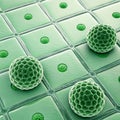 Cell green background Royalty Free Stock Photo