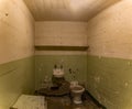 Cell of the maximum security federal prison of Alcatraz, located on an island in the middle of San Francisco Bay, California, USA Royalty Free Stock Photo