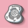 cell particule laboratory icon Royalty Free Stock Photo