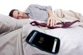 Cell Phone Alarm Clock Royalty Free Stock Photo