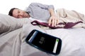 Cell Phone Alarm Clock Royalty Free Stock Photo